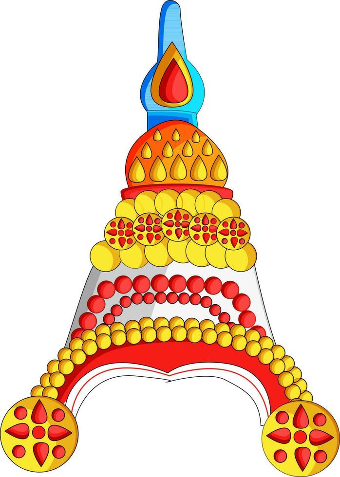 traditioneel ontwerp van kroon. vector