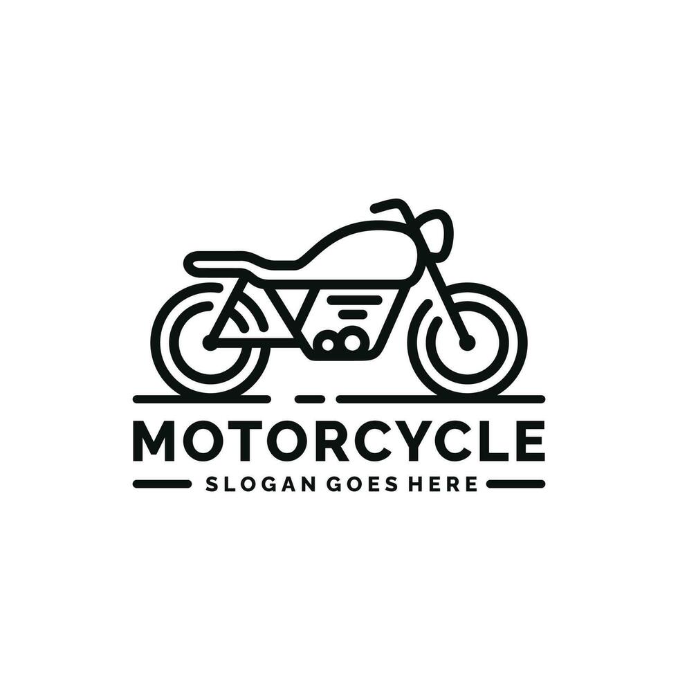 motorfiets logo ontwerp vector illustratie