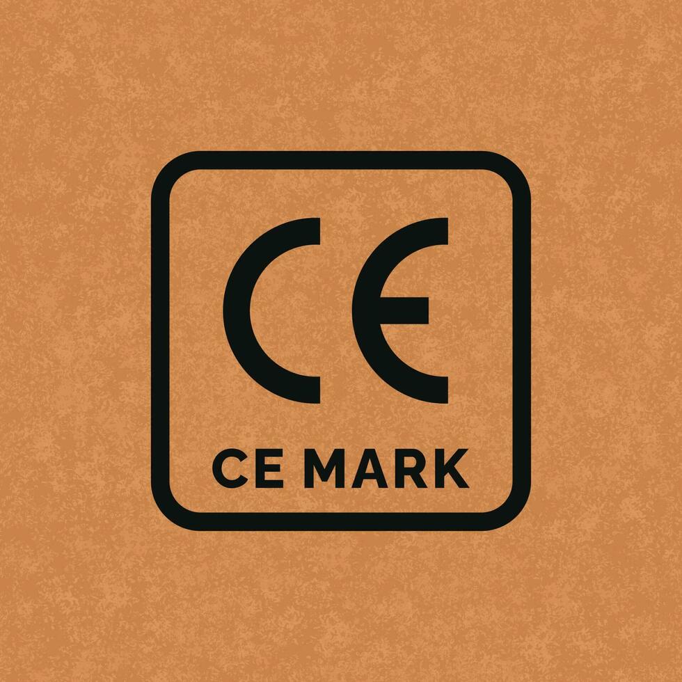 ce Mark verpakking icoon symbool vector