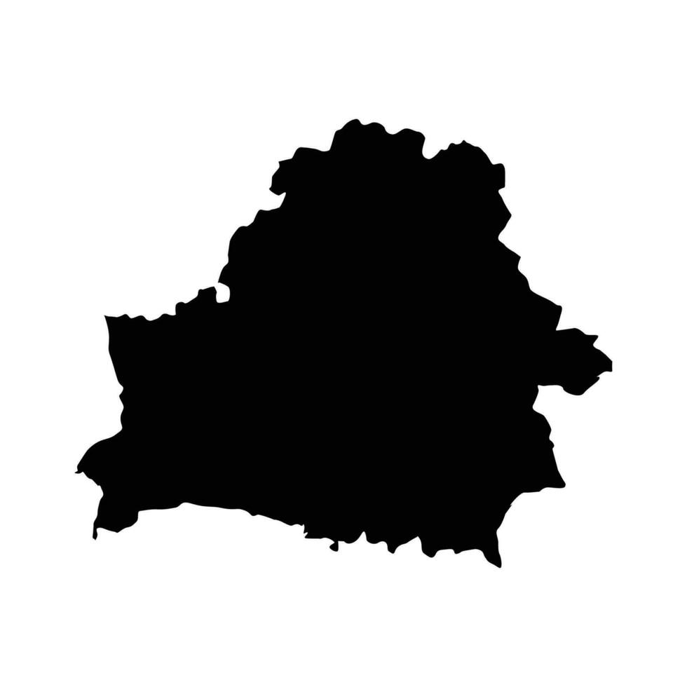 silhouet kaart van Wit-Rusland vector