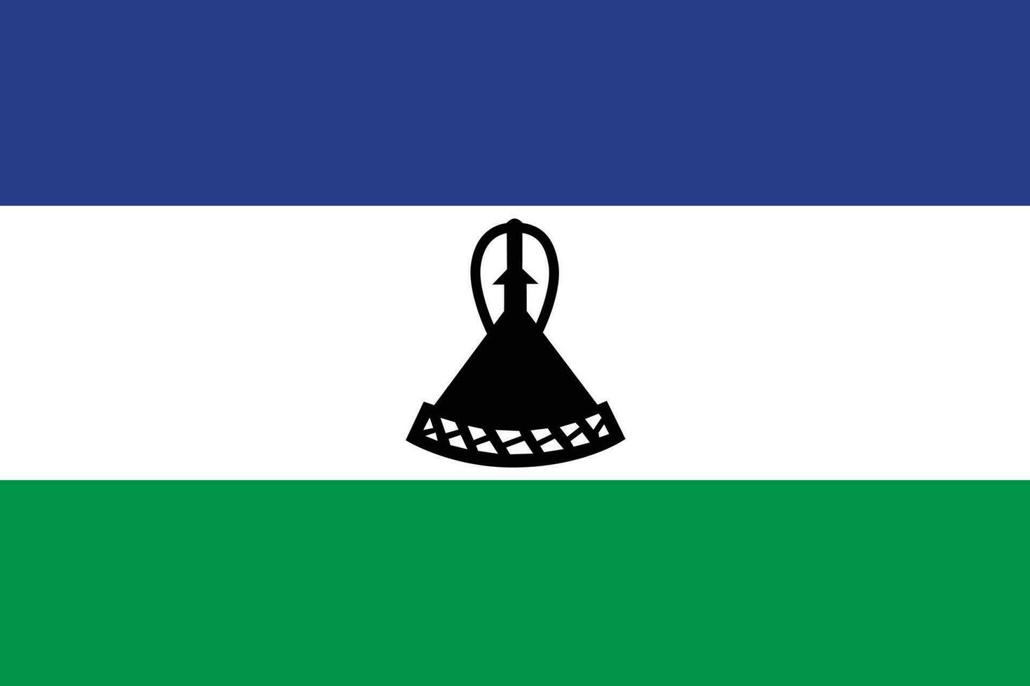 vlag van lesotho.nationaal vlag van Lesotho vector