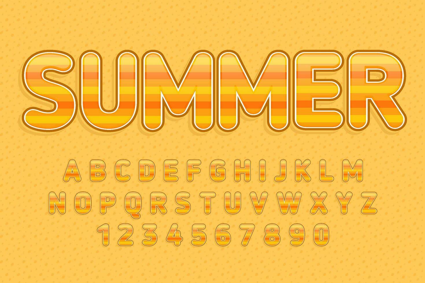 decoratief bewerkbare zomer tekst effect vector ontwerp