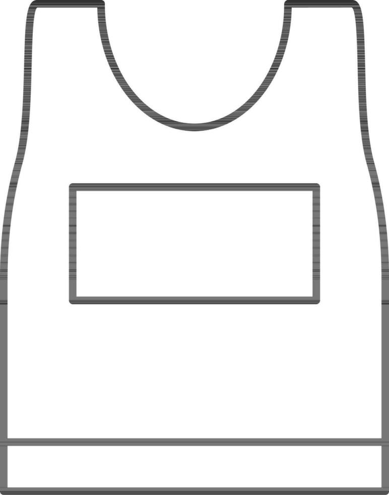 geïsoleerd tank top in dun lijn kunst. vector