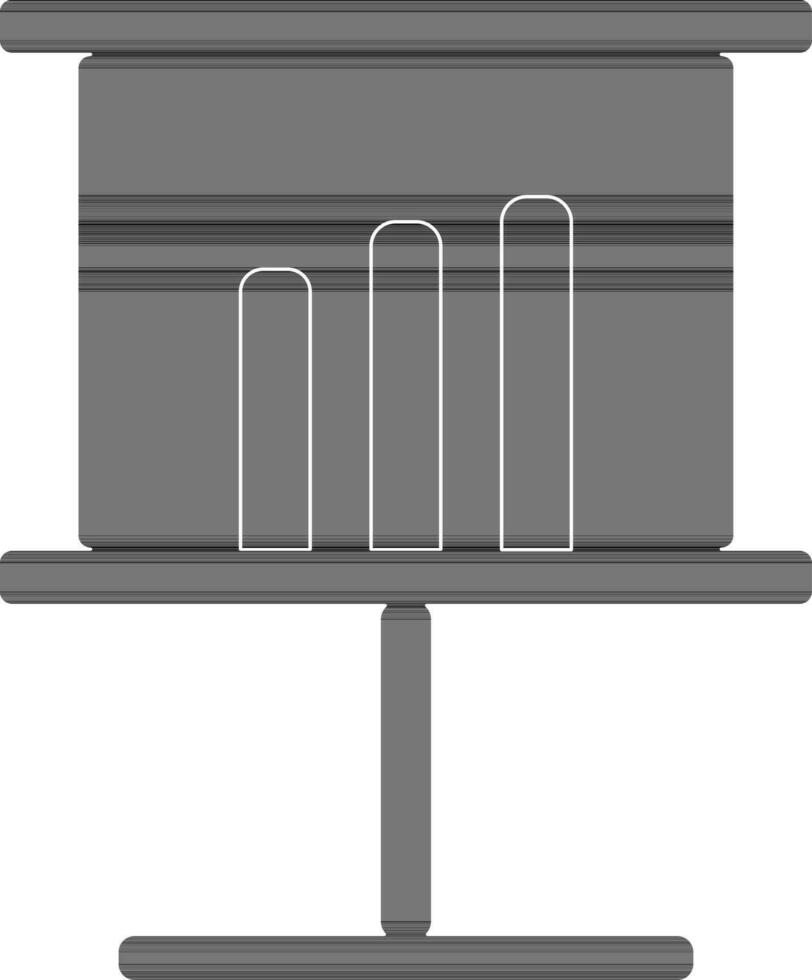 diagram presenteren Aan bord. vector