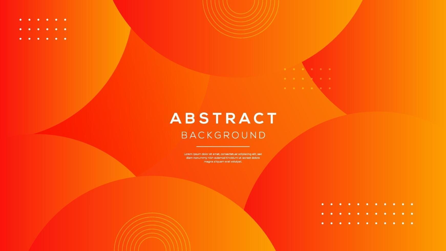 abstracte 3d moderne cirkel laag oranje achtergrond. minimalistische compositie ontwerp vectorillustratie. vector