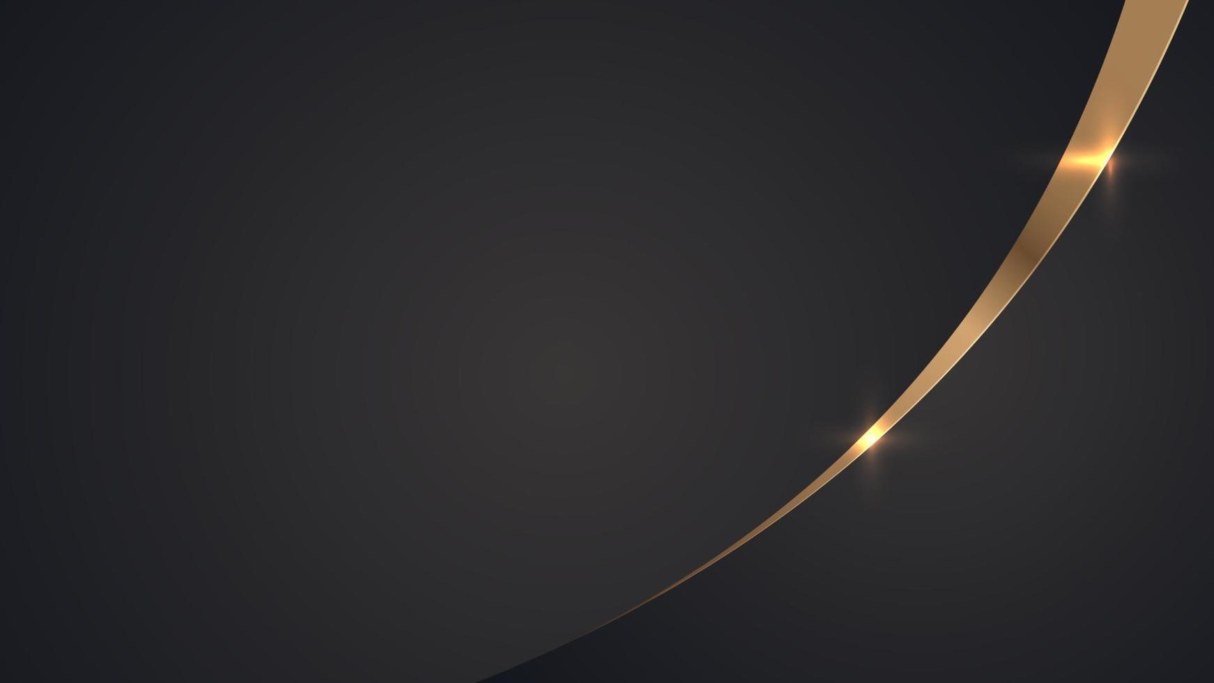 luxe zwarte gouden achtergrond. elegante bedrijfspresentatiebanner. vector