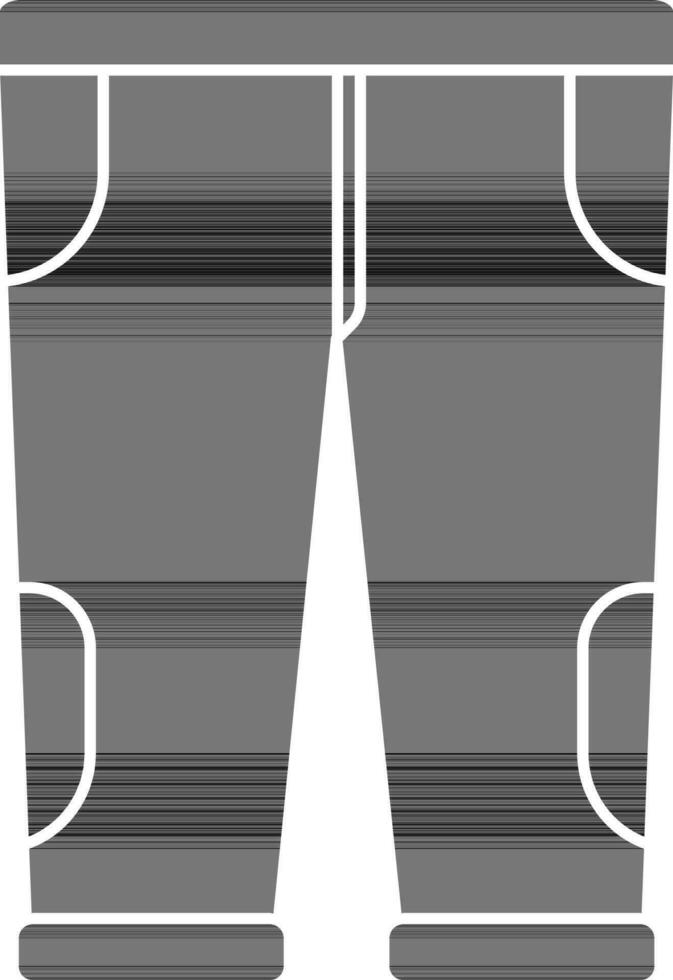 glyph broek icoon in vlak stijl. vector