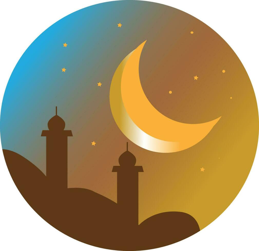 heilig Ramadan kareem maan vector