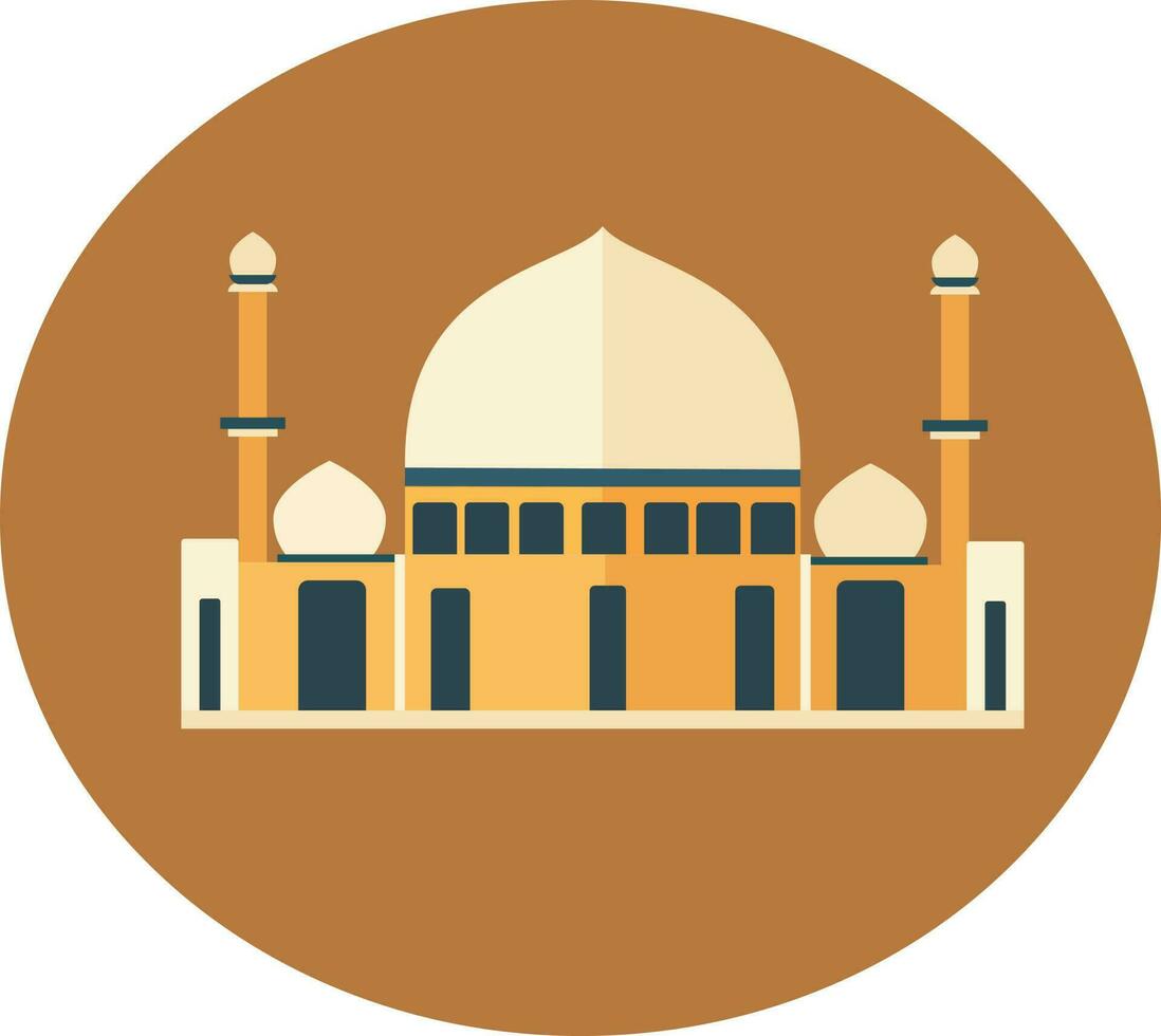 Ramadan kareem mooi moskee vector