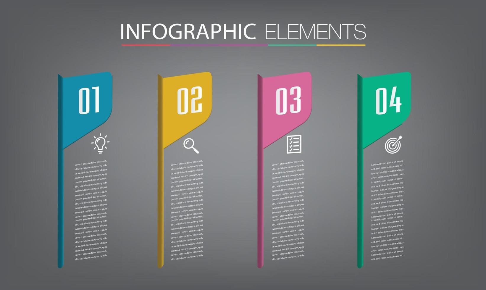 moderne tekstvak sjabloon banner infographics vector