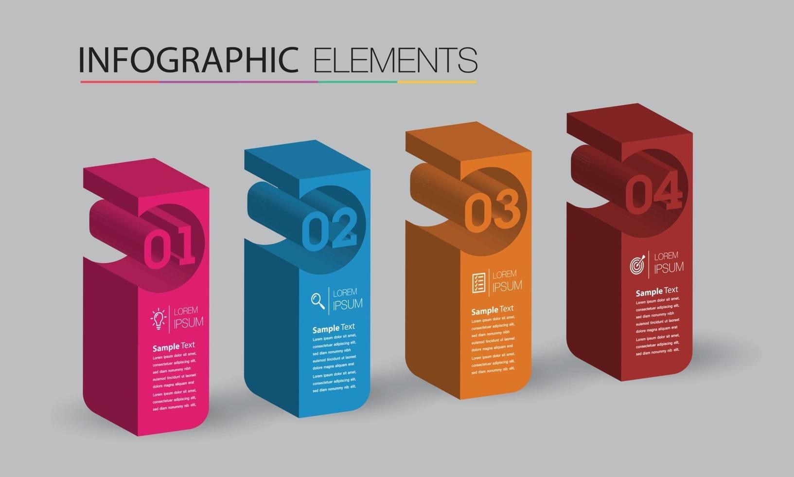 moderne tekstvak sjabloon banner infographics vector