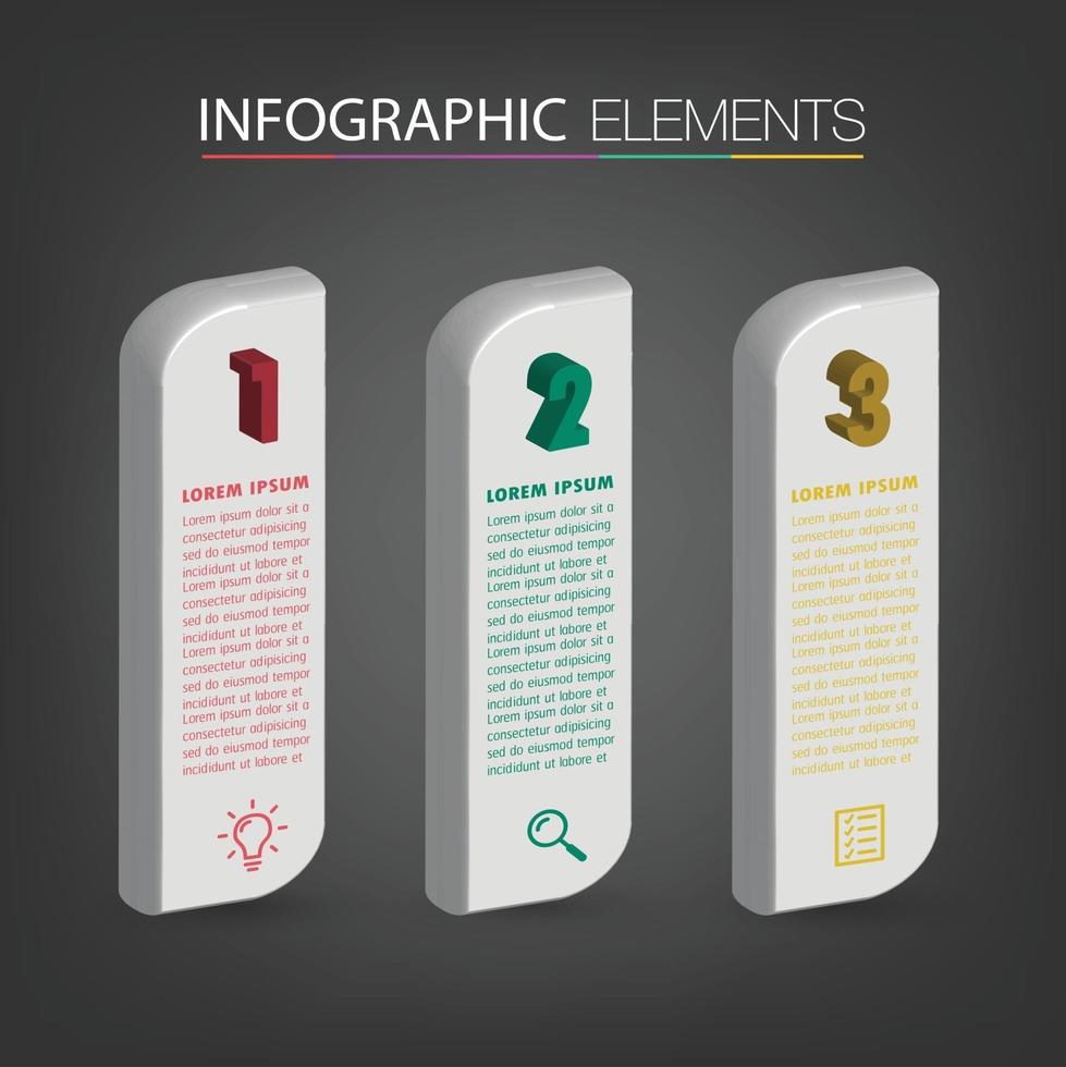 moderne tekstvak sjabloon banner infographics vector