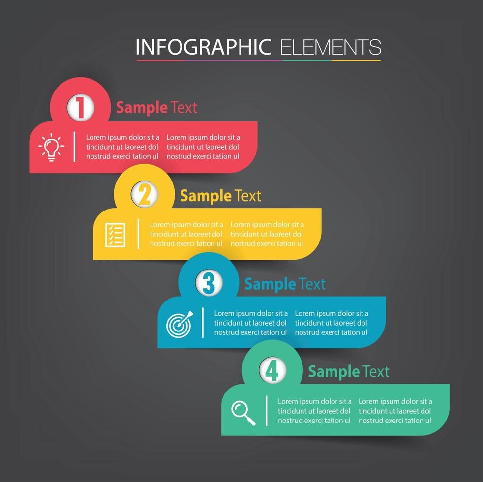 moderne tekstvak sjabloon banner infographics vector