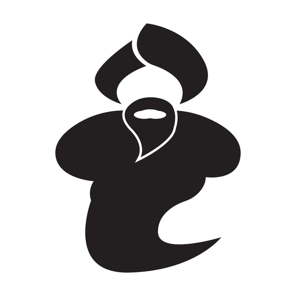 geest symbool pictogram, logo illustratie ontwerp sjabloon. vector