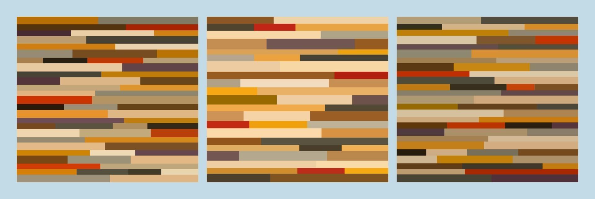 drie panelen met abstracte mozaïekmuurprint vector