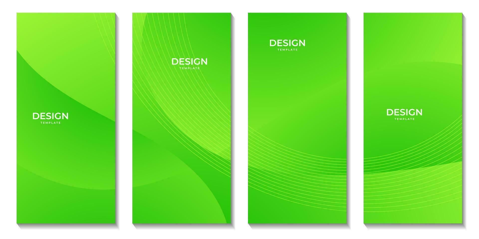 abstract brochures groen Golf helling achtergrond vector