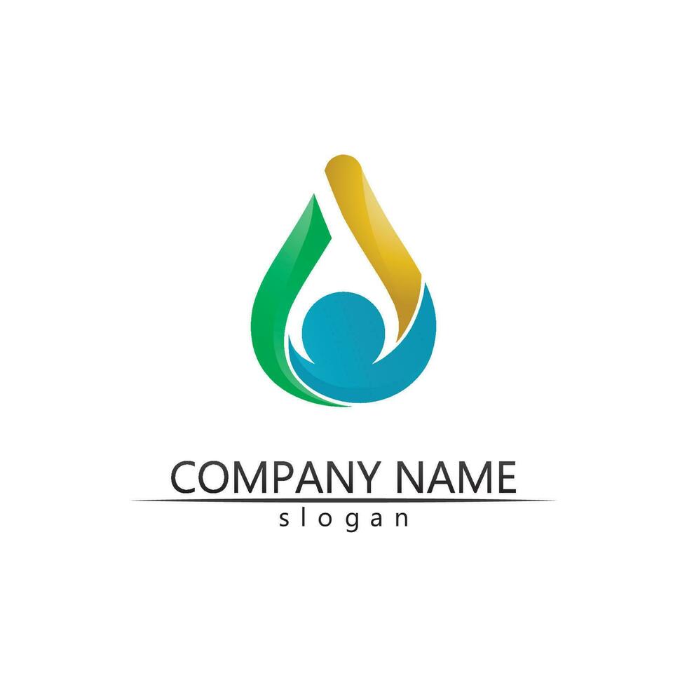 waterdruppel logo sjabloon vector