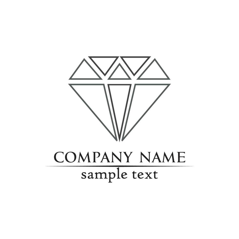 diamant en juweel ontwerp vector logo sjabloon symbool