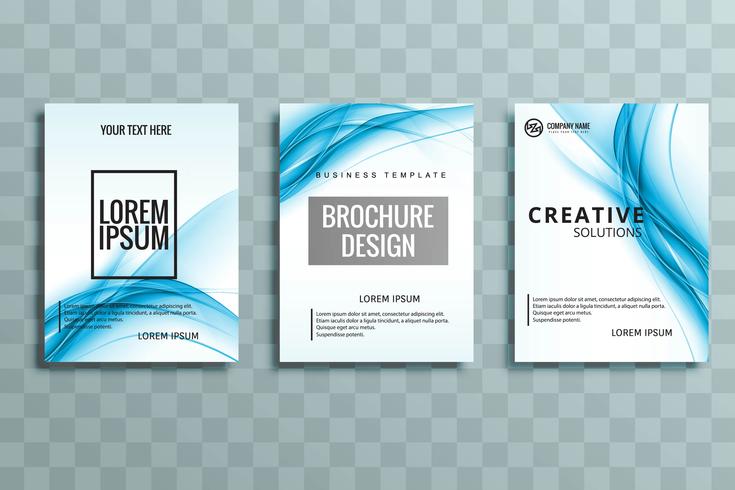 moderne zakelijke brochure set vector