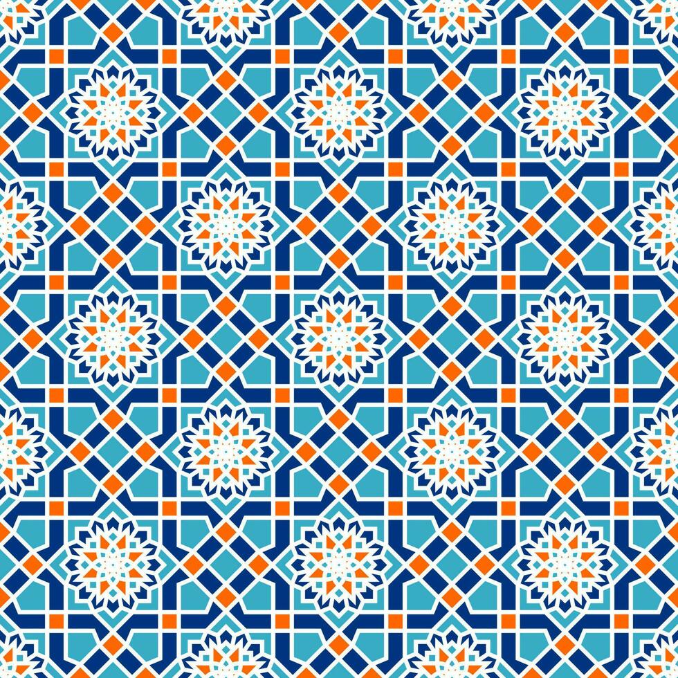mandala kunst patroon ontwerp voor Islamitisch thema vector