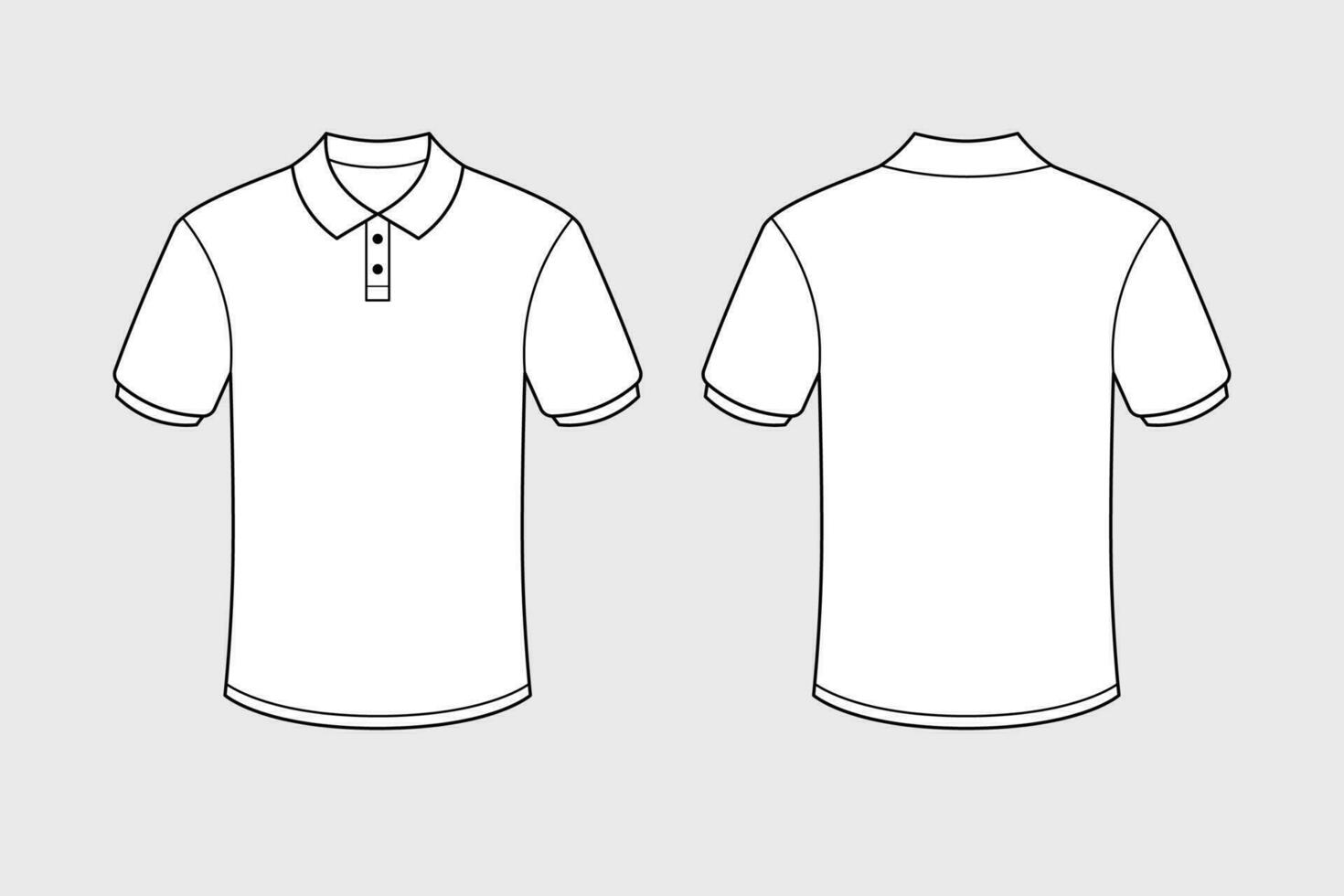 polo overhemd vector geïsoleerd Aan wit achtergrond