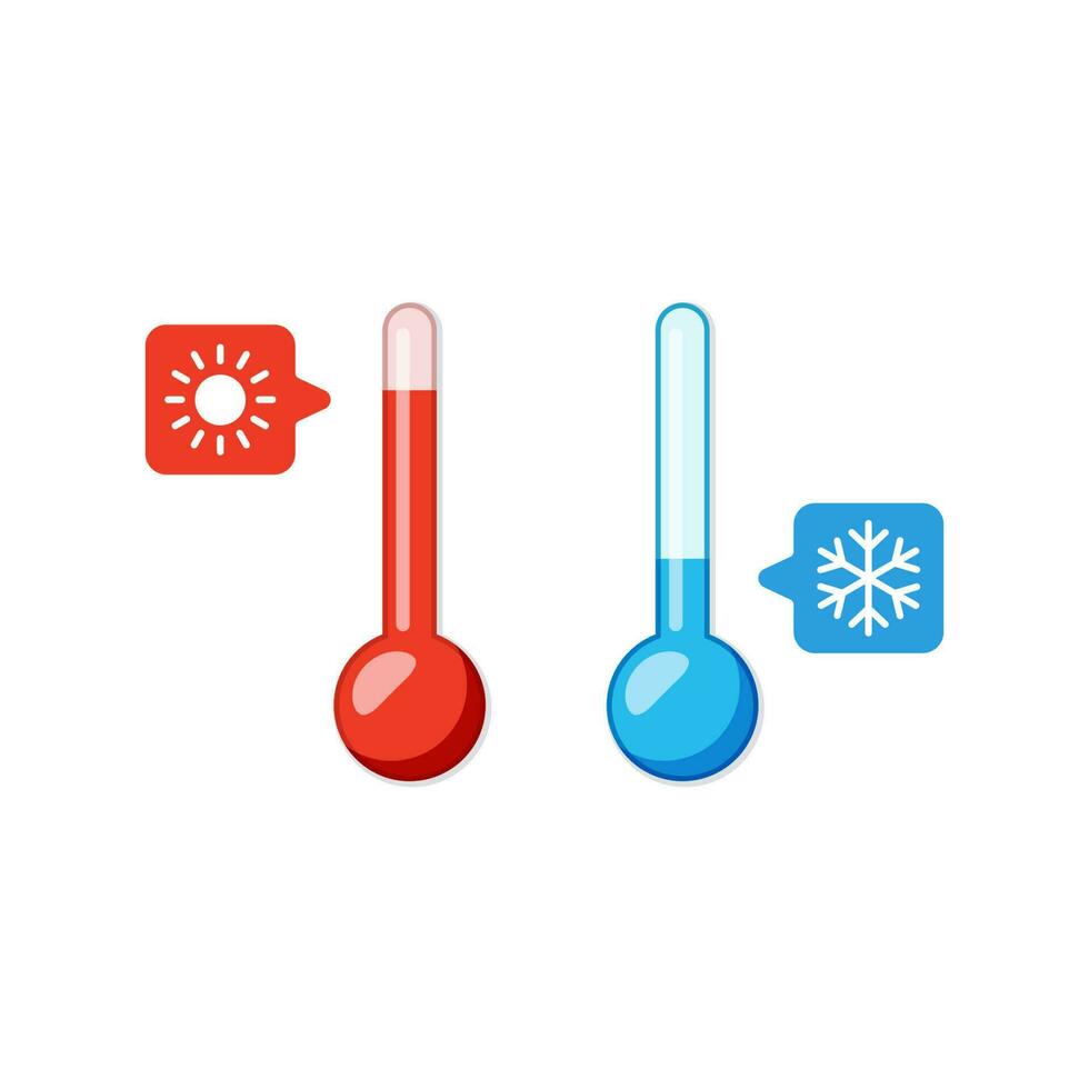 thermometer vector geïsoleerd Aan wit achtergrond