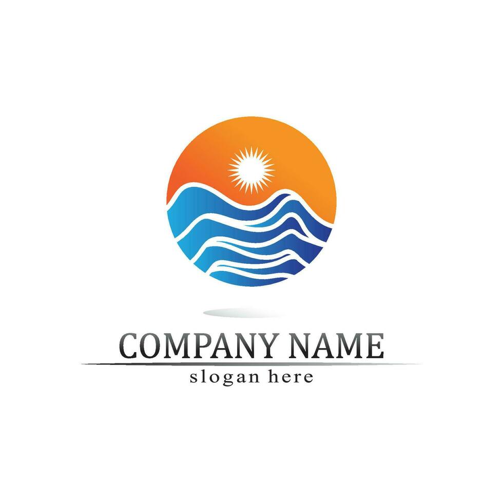 waterdruppel logo sjabloon vector