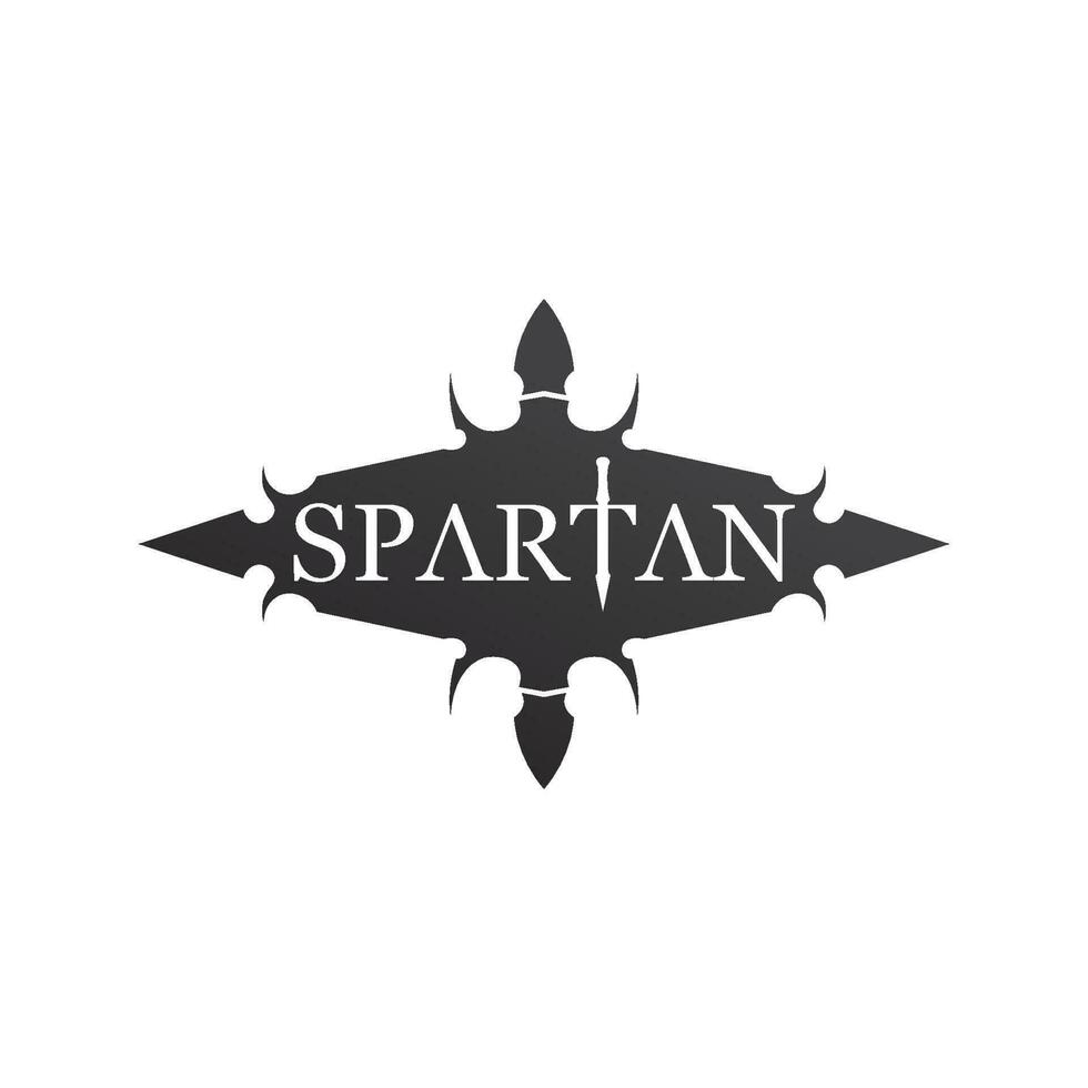 spartaanse helm logo sjabloon vector