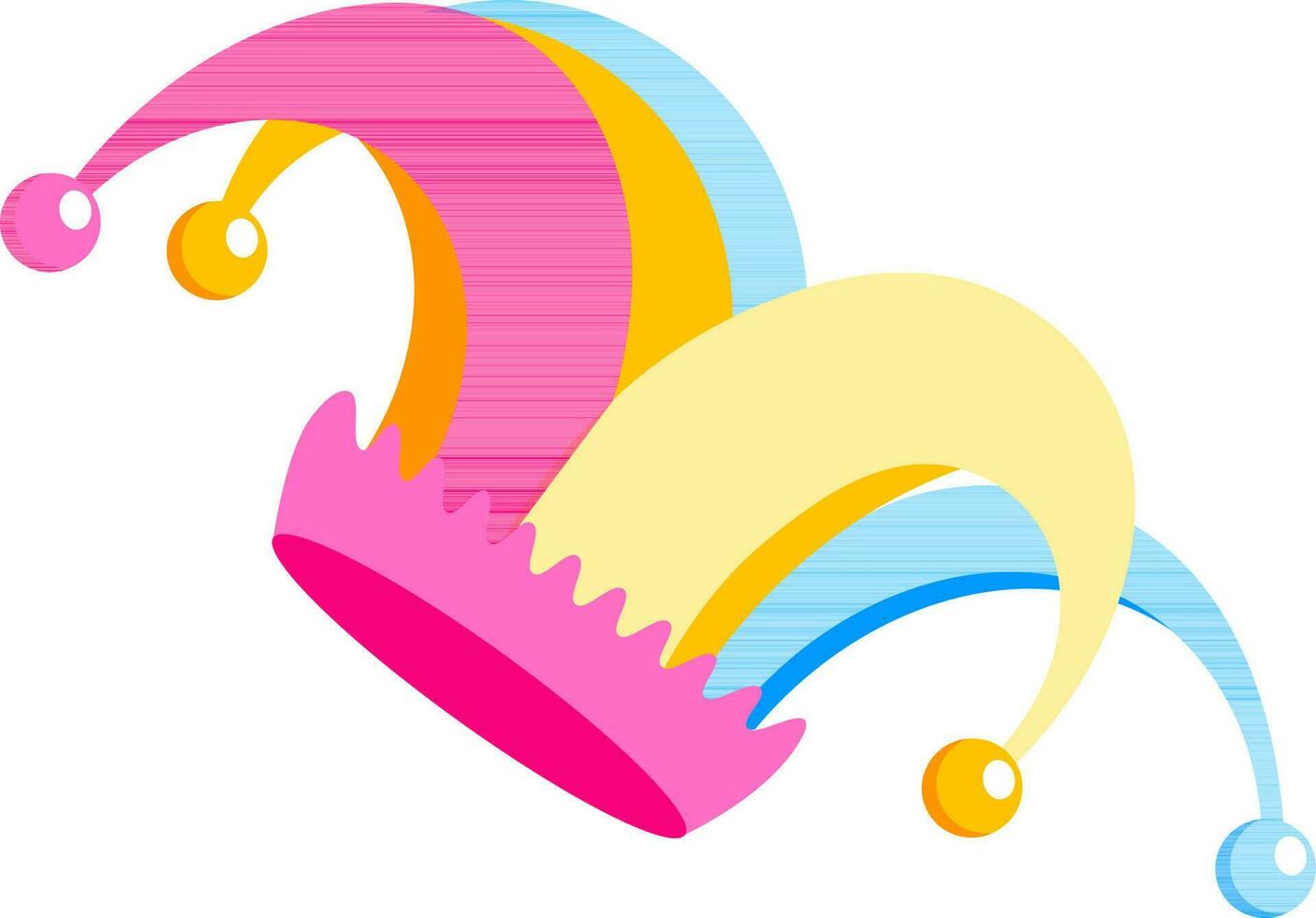 vector illustratie van kleurrijk nar hoed icoon.