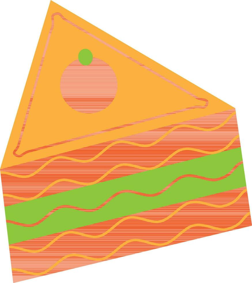 illustratie van een gebakje. vector
