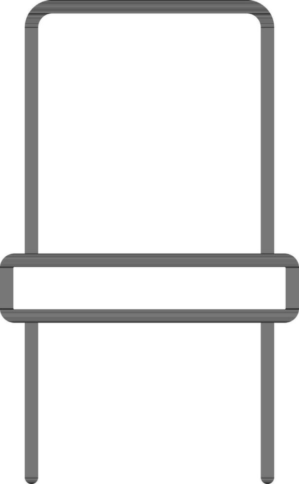 zwart lijn kunst illustratie van stoel icoon. vector