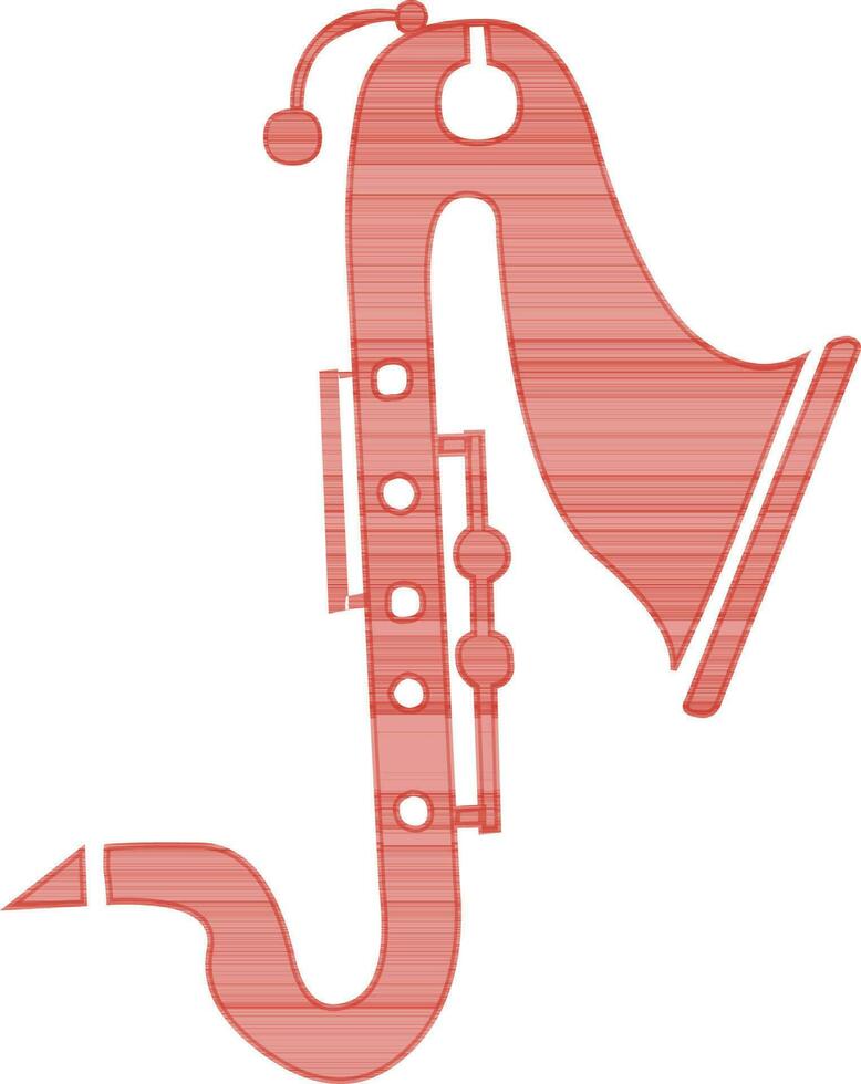 illustratie van saxofoon musical instrument. vector