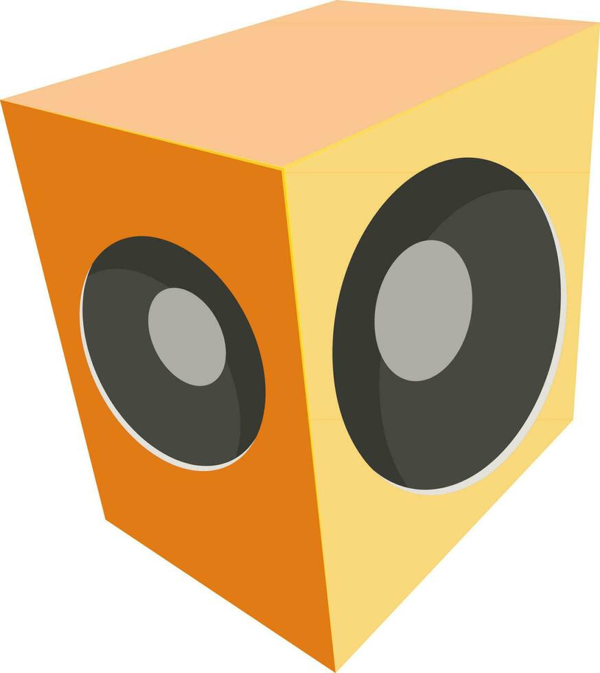 illustratie van audio geluid spreker. vector