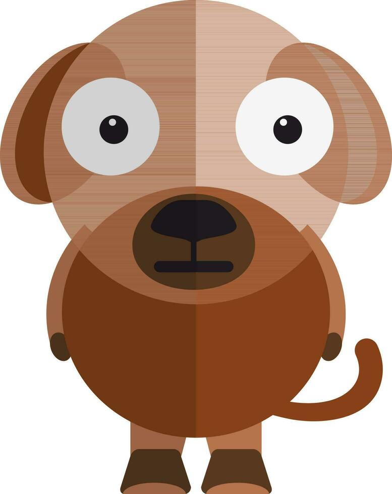 schattig tekenfilm van hond. vector