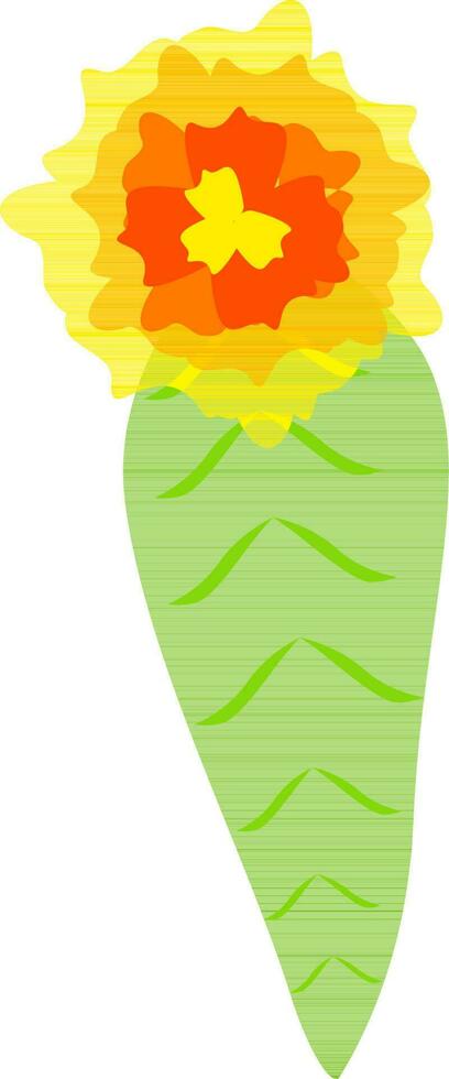 mango blad en bloem voor decoratie. vector