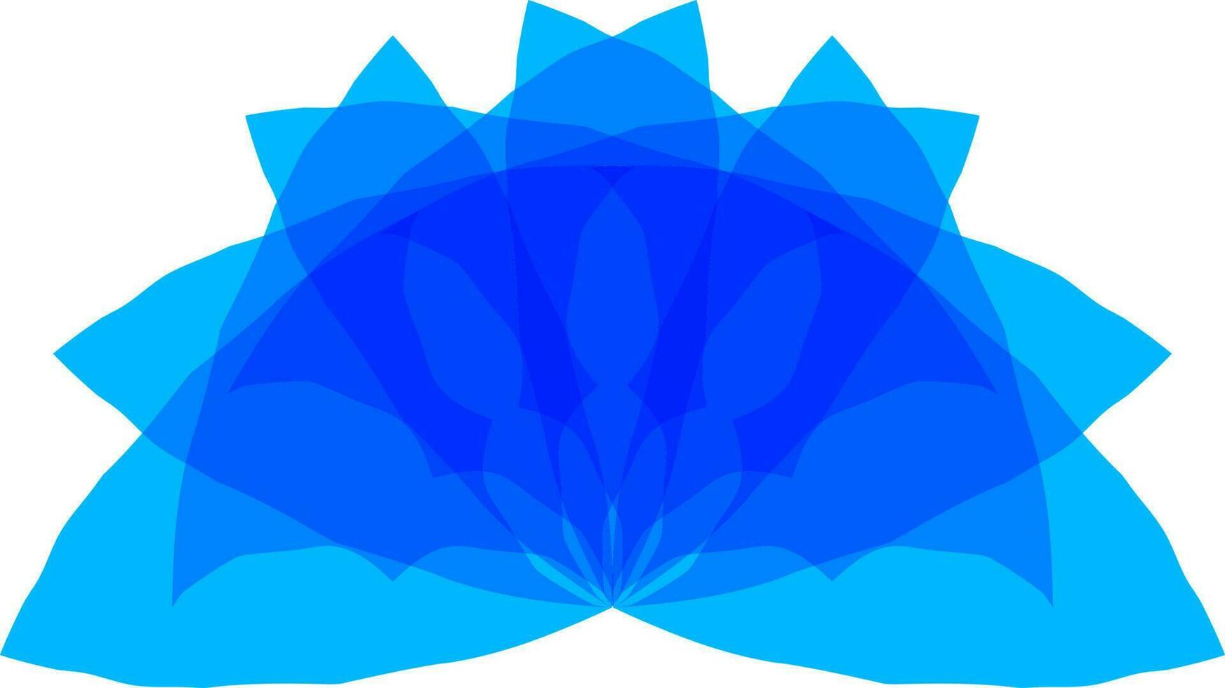 artistiek bedrijf symbool in blauw kleur. vector