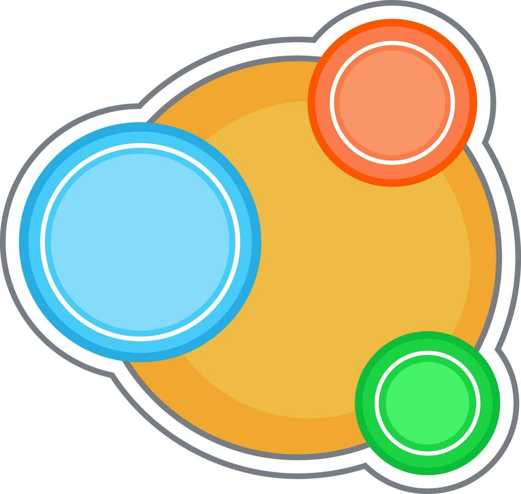 kleurrijk cirkel infographic elementen voor bedrijf. vector