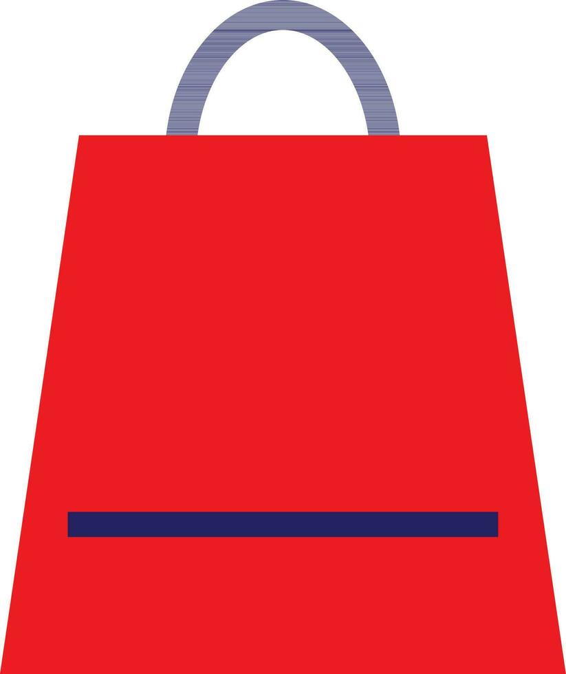 blauw en rood boodschappen doen tas. vector