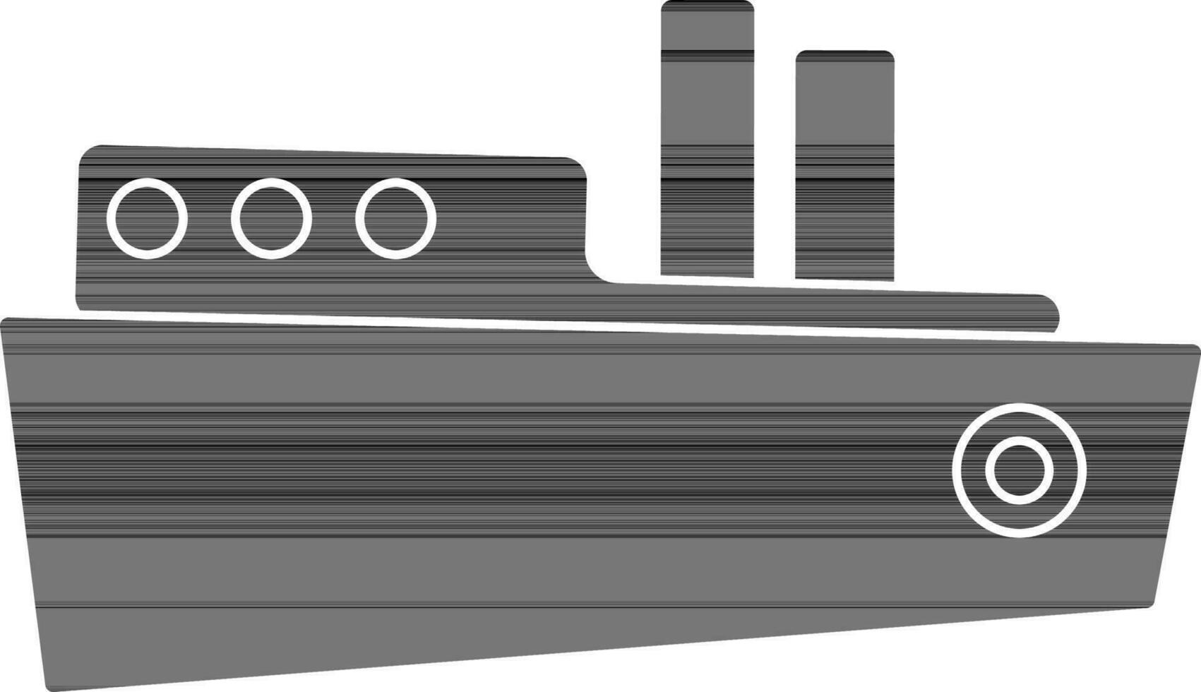 zee vlak icoon voor vervoer in glyph stijl. vector
