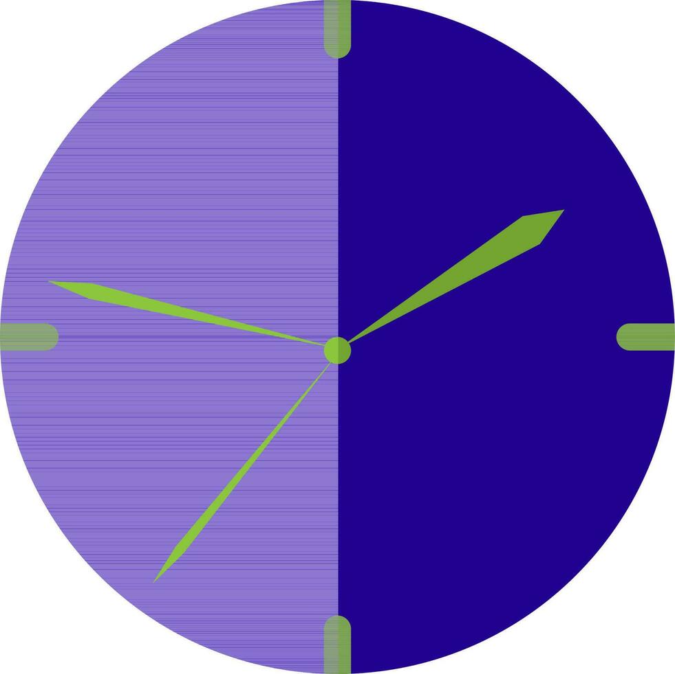 blauw en groen horloge. vector