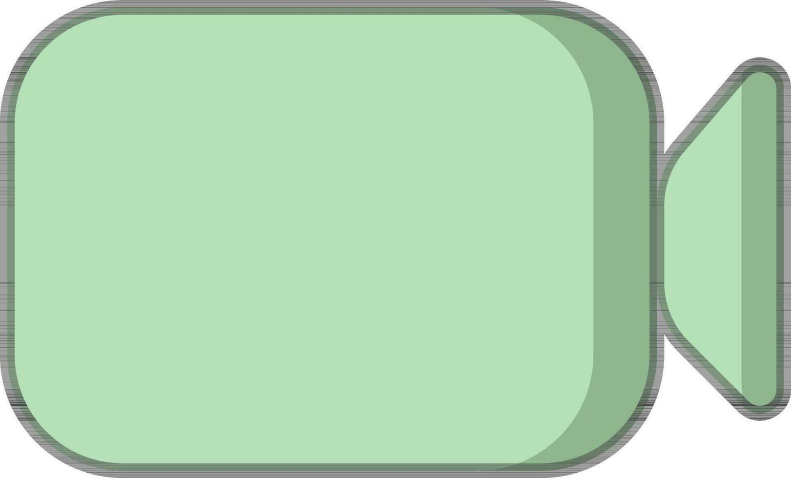 video camera icoon of symbool in groen kleur. vector