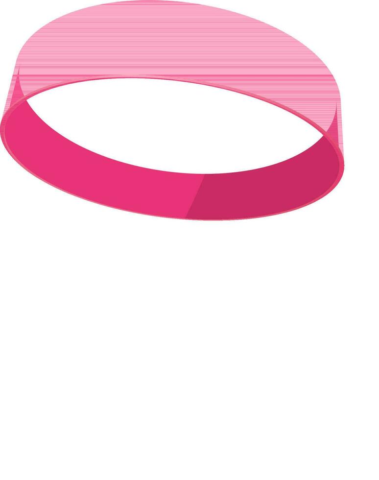 illustratie van vriendschap band in roze kleur. vector