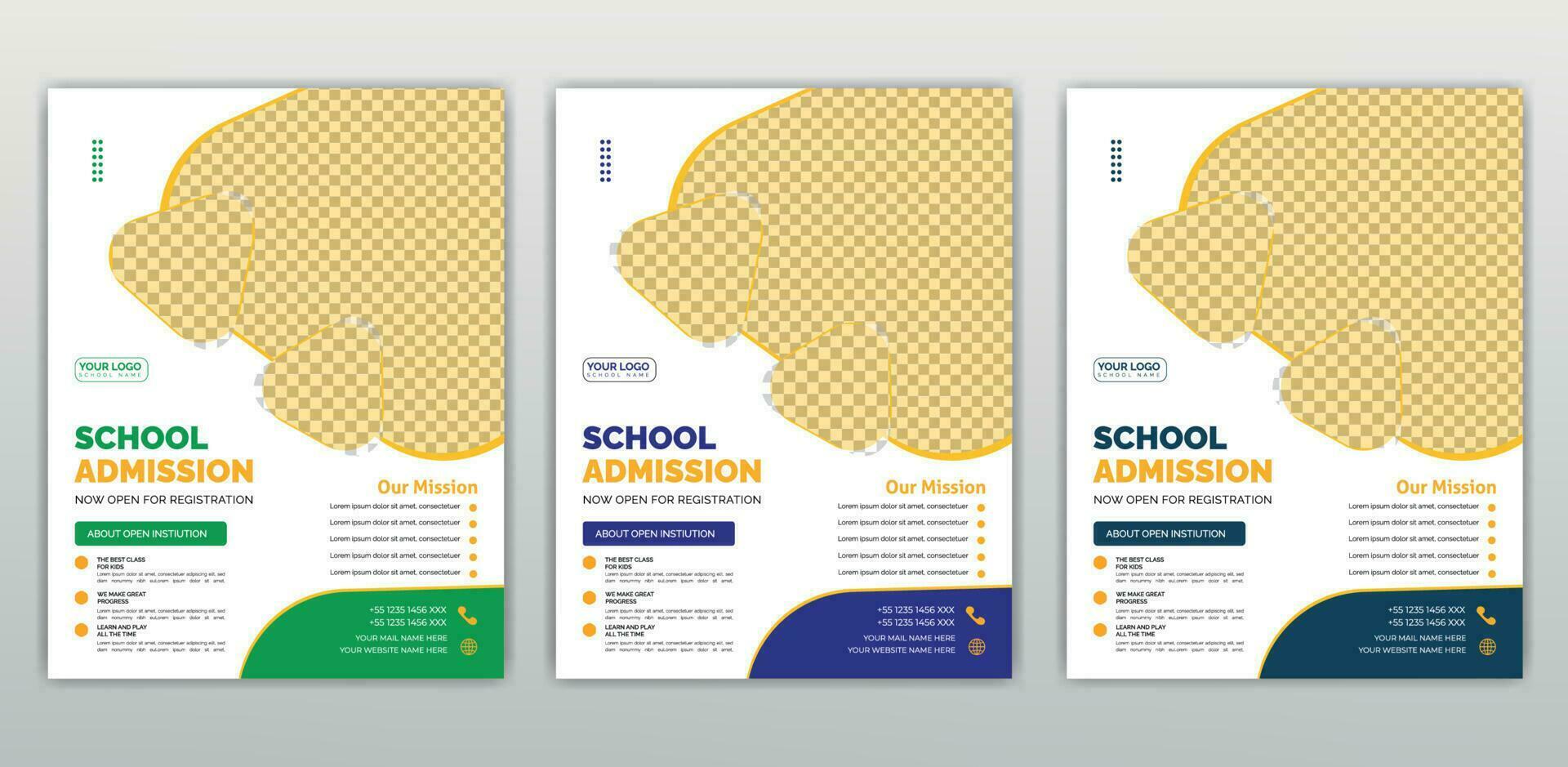 school- toelating folder ontwerp, kinderen onderwijs brochure brochure, Hoes lay-out school- toelating Open folder ontwerp sjabloon vector onderwijs centrum poster, kinderen onderwijs folder sjabloon.