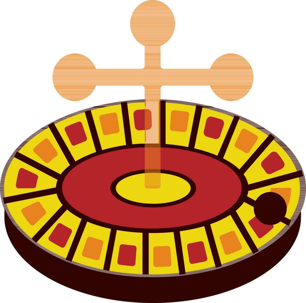 illustratie van een casino roulette. vector