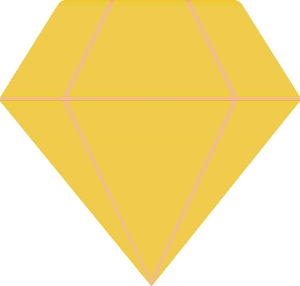 oranje en geel diamant. vector