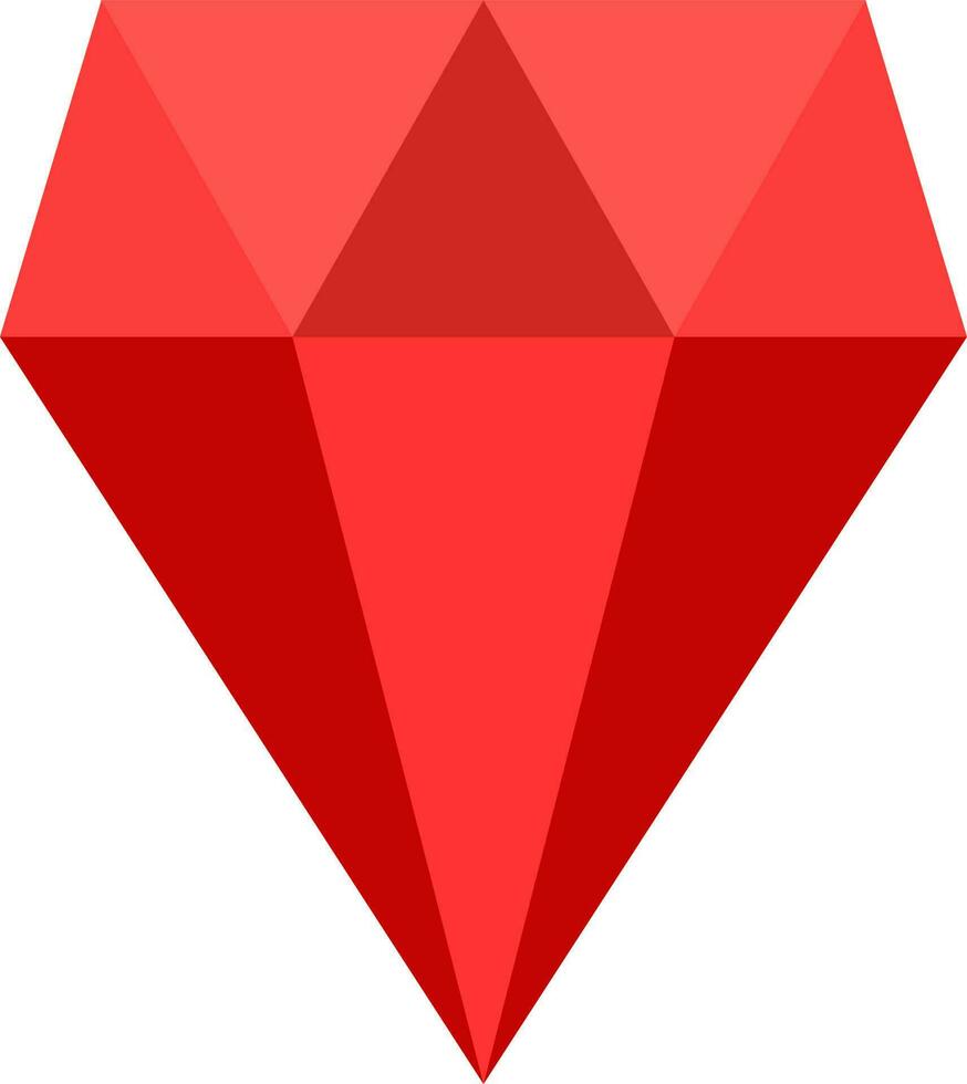 rood diamant icoon of symbool. vector