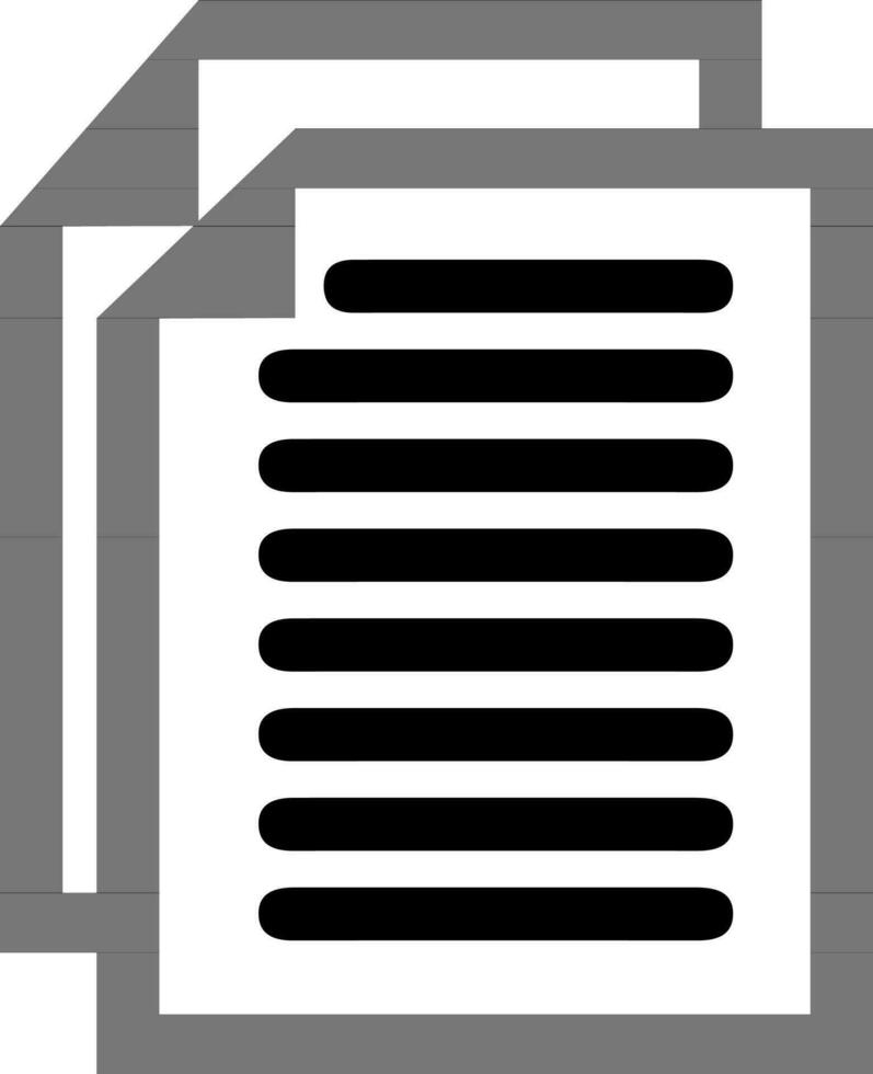 illustratie van papier of document icoon. vector
