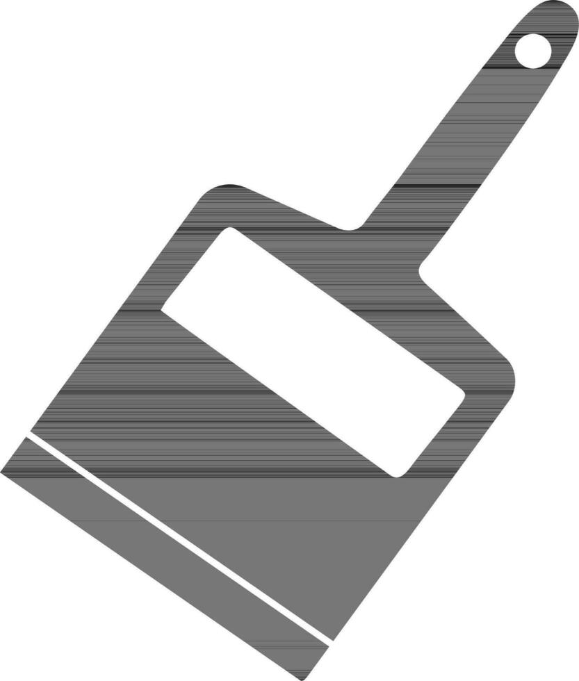 vector verf borstel teken of symbool in vlak stijl.