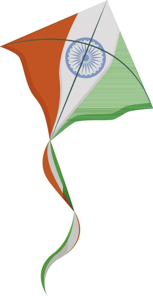 vliegend vlieger in nationaal vlag kleuren. vector