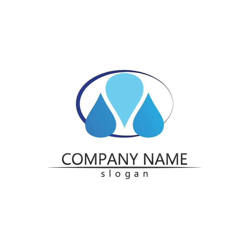 waterdruppel logo sjabloon vector